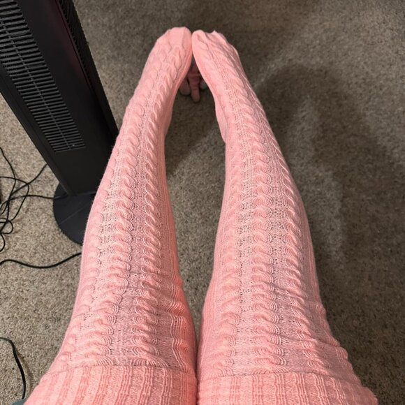 Thigh High Knitted Winter Boot Socks - Picture 2 of 6